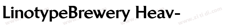 LinotypeBrewery Heav字体转换